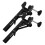 2Pcs Black Stainless Steel Desk Shelf Extender with Adjustable Clamp Design 6