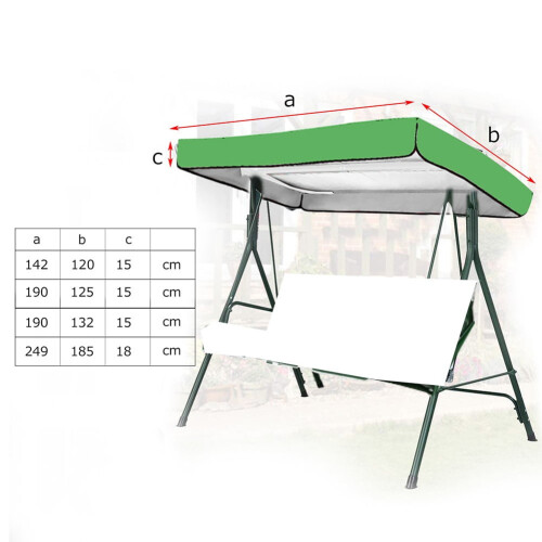 Replacement Canopy for 2-3 Seater Garden Swing 190T 1