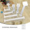 White Plastic Cake Support Pillars 8 Pieces 3