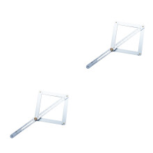 2Pièces Rapporteur D'angle Métal Robuste Pour Usage Construction