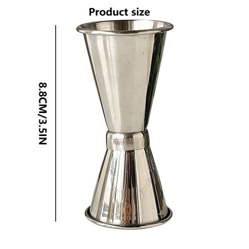 Dobbeltsidet Jigger i rustfrit stål 15 ml/30 ml 2