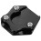 Motorcycle Kickstand Pad Aluminum Alloy Black 5