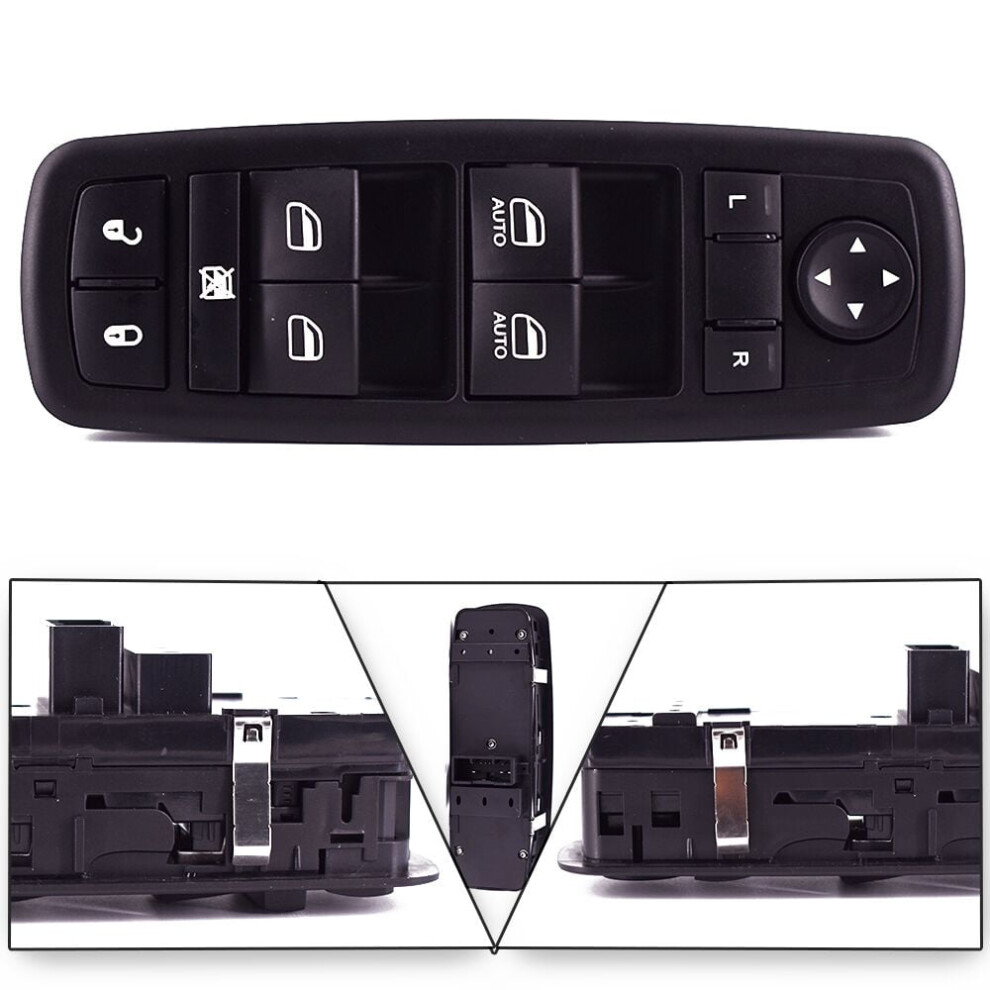 Front Driver Left Side Window Control Switch Compatible With Chrysler 200 300, Dodge Charger, Ram 1500 Replace 68231805Aa 9130661150675
