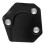 Motorcycle Kickstand Pad Aluminum Alloy Black 6