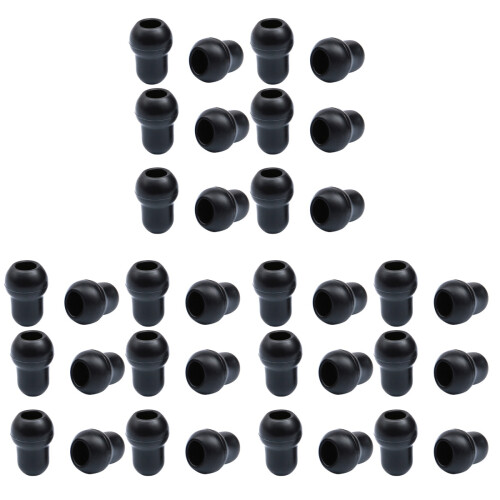36Pièces Embouts De Rechange Noirs Pour Stéthoscope Isolation Sonore