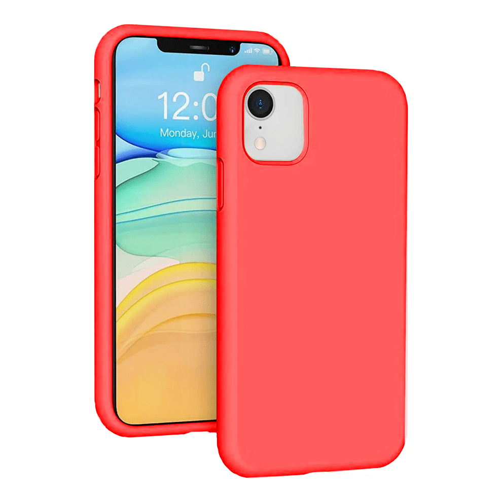 Silicone Soft Case Designed For Compatible With Iphone Xr Shockproof Durable Slim Fit, Red 9130661148900