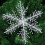 White Plastic Glitter Snowflake Ornaments 2-Pack 8