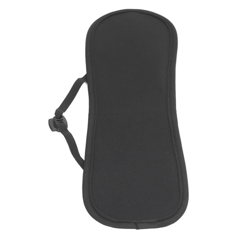 Black Soft Reusable Neck Castor Oil Wrap Â Flexible, Adjustable, 10.5X32cm