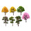 7 Pieces Miniature Artificial Trees Mixed Model Trees for Diorama DIY Crafts 2