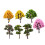 7 Pieces Miniature Artificial Trees Mixed Model Trees for Diorama DIY Crafts 4