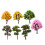 7 Pieces Miniature Artificial Trees Mixed Model Trees for Diorama DIY Crafts 5