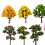 7 Pieces Miniature Artificial Trees Mixed Model Trees for Diorama DIY Crafts 8