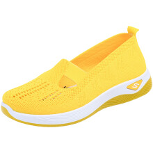 (Yellow (zipper bag) [H789], 40) Women\'s Slip-On Casual Sneakers Soft Sole