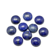 50pcs Natural Lapis Lazuli Stone Cabochons Flatback Half Round Dome Craft 6~20mm-16mm