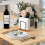 Rustic Natural Wood Iron Napkin Holder Organizer for Kitchen Dining Table 6
