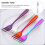 Fruit Forks Assorted Color Beach Party 8Pcs 5.4X0.8X0.1In 2