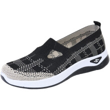 (Black, 37) Women\'s Casual Slip-On Sneakers Soft Sole