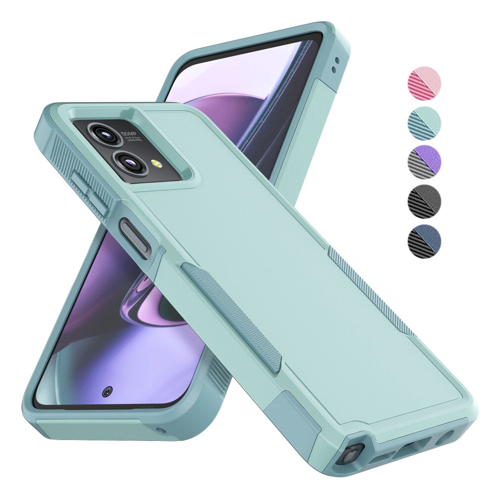 Ebizware Shockproof Case For Motorola Moto G Stylus 5G 2023, Heavy Duty Armor Full Body Protective Case - Green 9130661151023