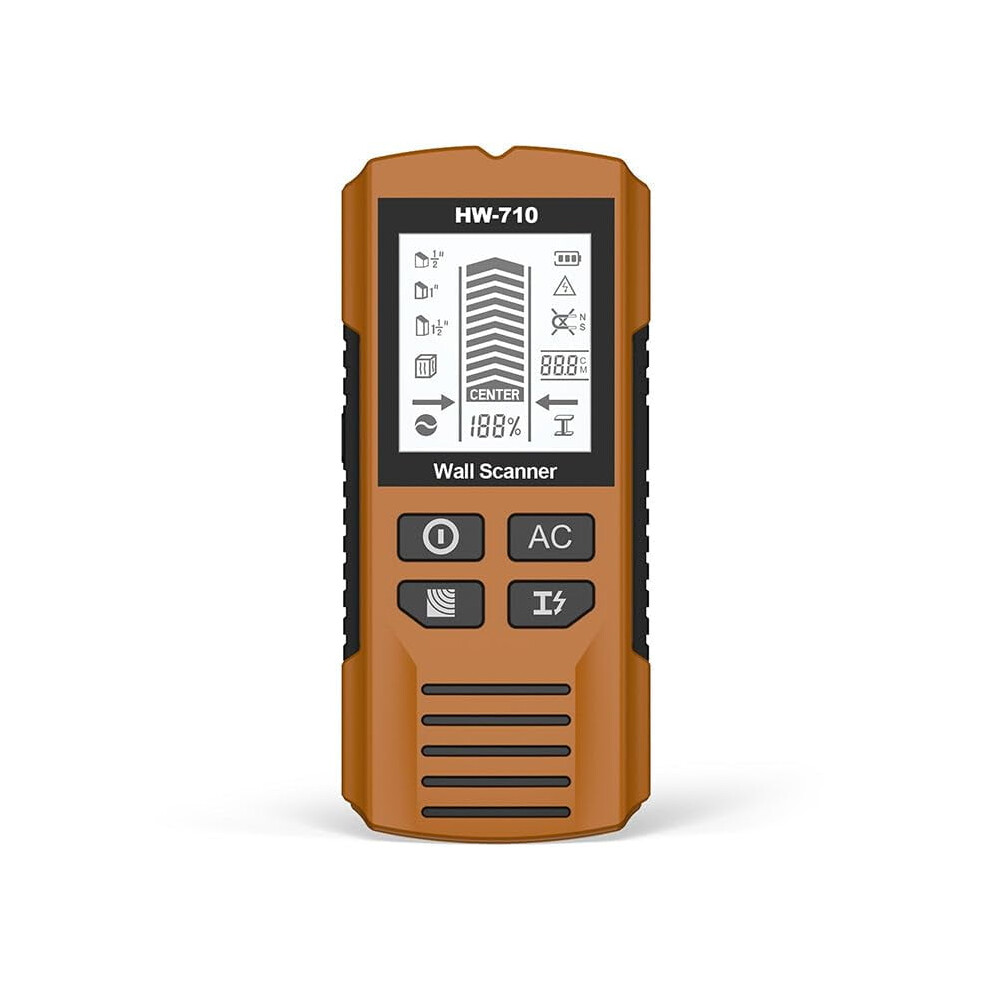 5-In-1 Handheld Metal & Wall Detector With Hd Lcd, Audio Alarm, High-Sensitivity Sensor Â Compatible With Stud Finding, Home Improvement, Carpentry, 9130661150729