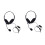 2 Count Over-ear Headphones Wireless Computer Headset Black 3