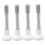 Door Knob Plate Iron Safety Protection 4 pcs 6
