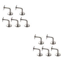 10Pièces Support Main Courante Acier Inoxydable Argent Pour Escaliers
