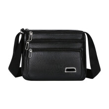 Sac bandoulière ajustable pour femme, sac à main léger en cuir PU pour les voyages et la mode – Noir