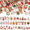 Gold Enamel Christmas Charms 87PCS 29 Styles 1