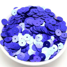 60Gram 5mm 6mm 8mm 10mm 12mm Flat Round Loose Sequins Paillettes sewing Wedding-2000pcs 10mm-Royal Blue