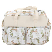 Sac à langer multifonction pour bébé garçons et filles avec poches, 40x15x31cm, forêt de cerfs