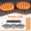Miniburgerpress rund 2,64 tum 3-pack 3