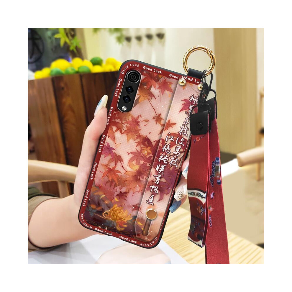 Phone Case Compatible With Lg Velvet 4G/5G – Waterproof Silicone, Wristband Kickstand, Anti-Dust & Anti-Knock Soft Cover 9341593647007
