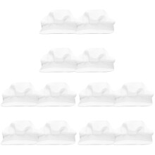 12Pièces Casquettes Blanches Protectrices Pour Atelier Et Service