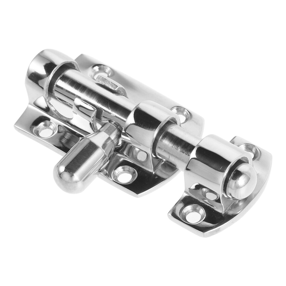 1Set Rv Door Lock Barrel Bolts Silver Rectangular For Internal Door Locking 6.50X4.00x1.50in 9165521796779