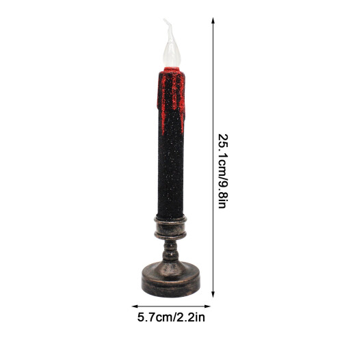 LED Flameless Glitter Candle Rechargeable Color-Changing 1