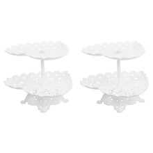 2Pièces Présentoir Pour Gâteaux Snacks Party