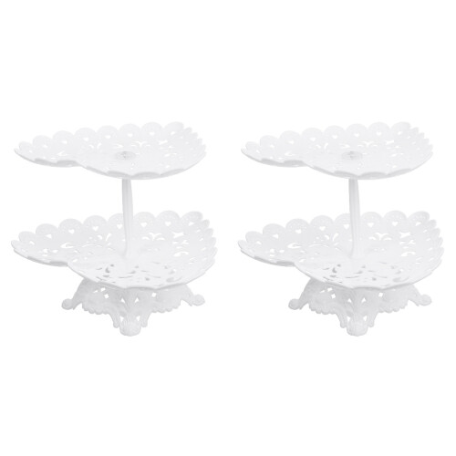 2Pièces Présentoir Pour Gâteaux Snacks Party
