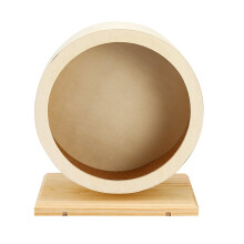 Hamster Wheel Toy Wooden Hedgehog Running Wheel Mute Design Small Pet Running Toy