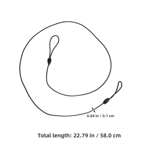 Elastisk stylus-snor, sort, 50-pak 1