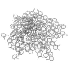100 pezzi di fascette stringitubo doppie per auto, fascette per tubo da giardino, riparazione tubi, fascette doppie per tubo di irrigazione