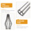 Stainless Steel Grilling Rack 2Pcs Vertical Chicken Roaster Rack for Cooking Tools 8