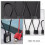 Black Metal Wire Lock Cable 2-Pack for Scooter Cabinet 3