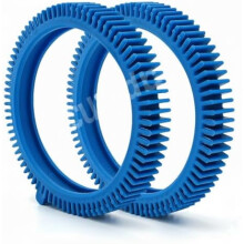 Kit de 2 pneus avant bleus avec renfort renforcé – Compatible avec les modèles Hayward Poolvergnuegen 2X et 4X, série Phoenix