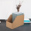 unbranded Corrugated Paper Storage Basket Stackable Shelves Desktop Light Brown 6