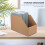 unbranded Corrugated Paper Storage Basket Stackable Shelves Desktop Light Brown 8