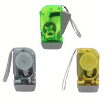 3-pack handvevsficklampa, mini handvevsficklampa för utomhusbruk, inget batteri behövs, perfekt för att lägga i fickan eller handväskan