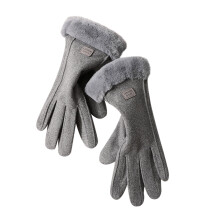 Winter Gloves for Ladies Snow Gloves for Driving/Cycling/Running/Hiking,Thickened and Warm Gray