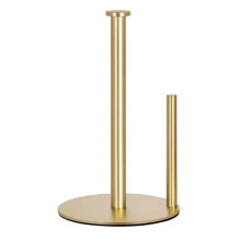 Paper Towel Holder Countertop, Standing Paper Roll Holder with Anti Slip Weighted Base, Stainless Steel Freestanding Paper Towel Holder for Kitchen