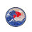 Ysmzzmsy 1 PCS Waves Iron On or Sew On Embroidered Waves Patch Circular Patch 1