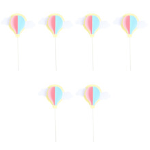 6Pièces Carte 3D Ballon Nuage Pour Décor Gâteau